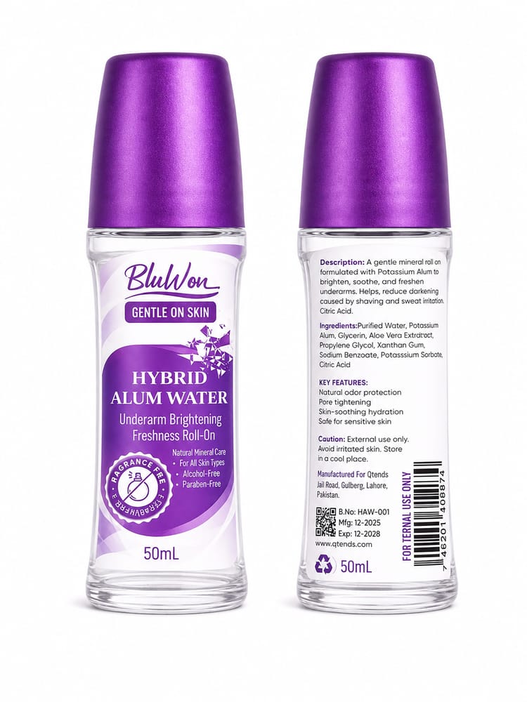 Premium Fragrance-Free Roll-On Deodorant — Gentle Hypoallergenic Formula