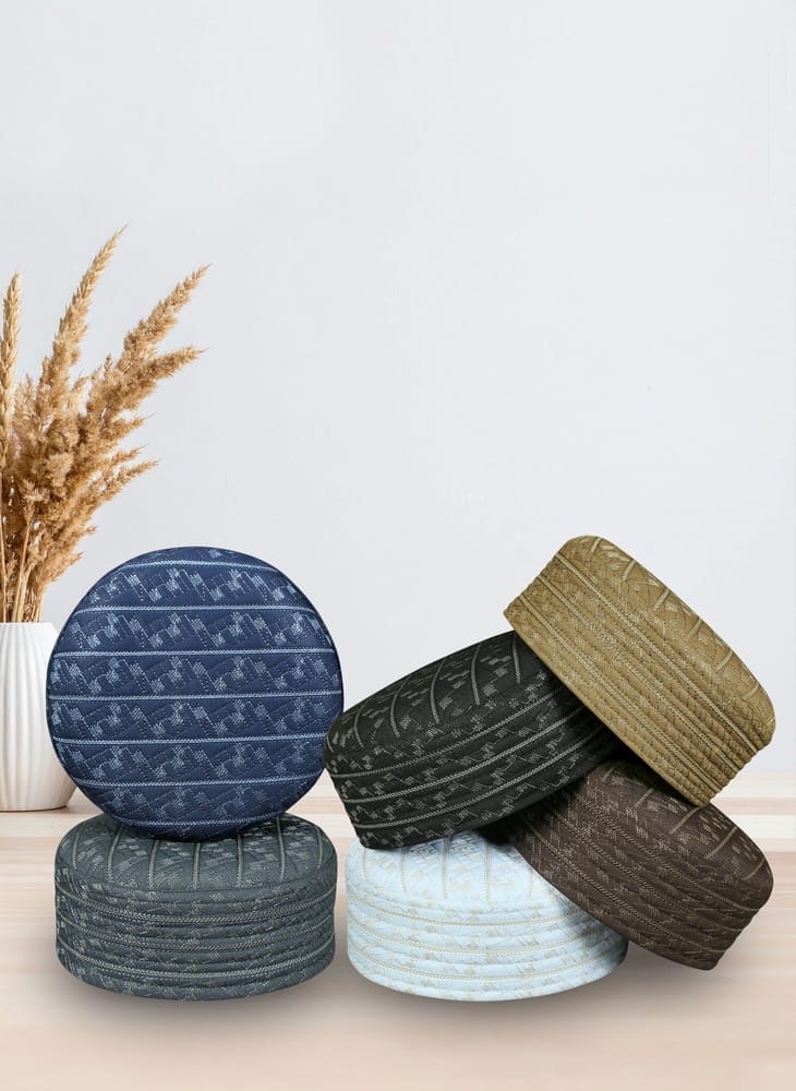 Classic Nisaar Koofi - Premium Woven Prayer Cap — Premium Fabric