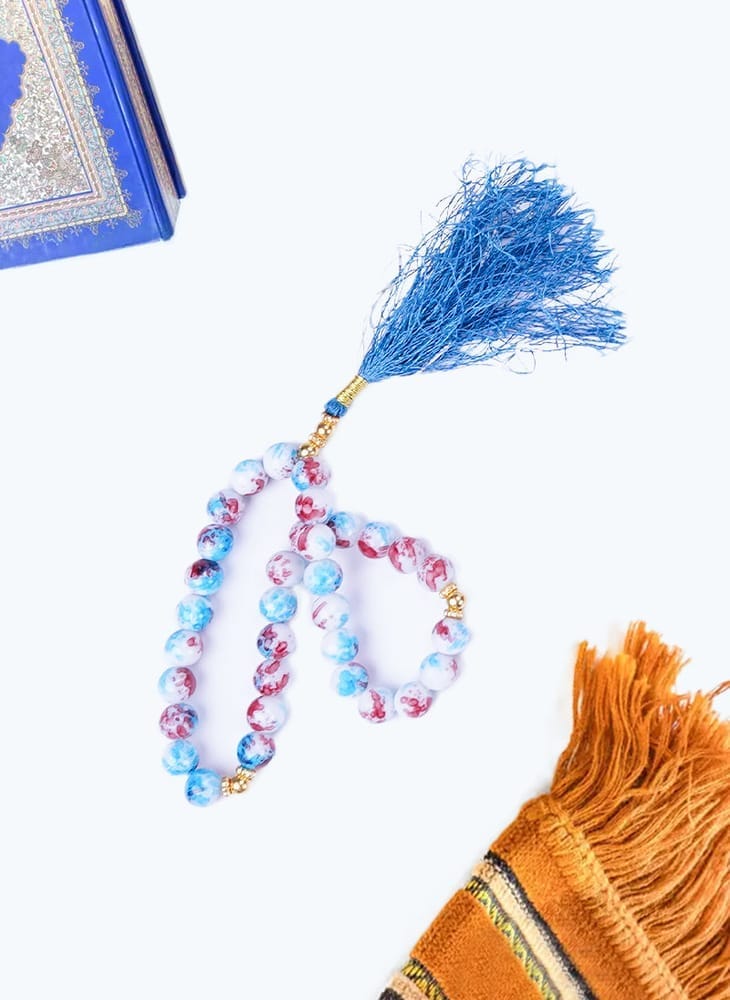 Classic Multi Marble Tasbeeh — Premium Fabric